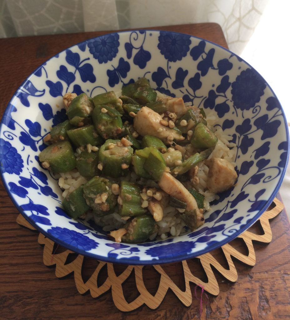 “Stir Fried” Okra with Chicken Real Food On The Table